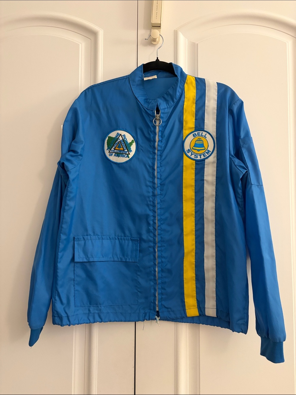 Vintage Bell Systems Patch Jacket Racing Stripe
